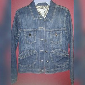 💗Chico's Leopard Jean Jacket💥